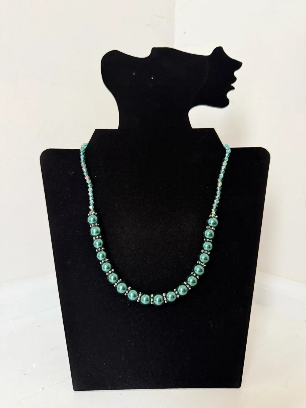Handcrafted Teal Bead Necklace - Women Jewelry